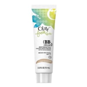 Image shows a tube of Olay Fresh Effects BB Cream.