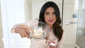 Image is of Priyanka Chopra DIY Skin Secrets - a DIY mixture.