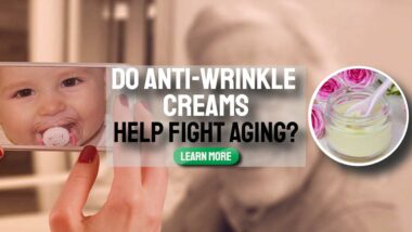 Image text: "Do anti-wrinkle creams help fight aging".
