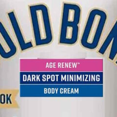 Gold Bond Dark Spot Minimalising Cream" part of an ad creative.