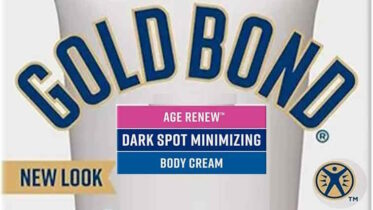 Gold Bond Dark Spot Minimalising Cream" part of an ad creative.