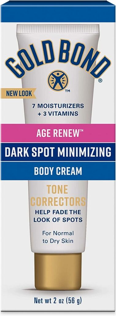 Gold Bond Age Renew Dark Spot Minimizing Age Renew Body Cream, 2 oz., With No Bleaching Agents