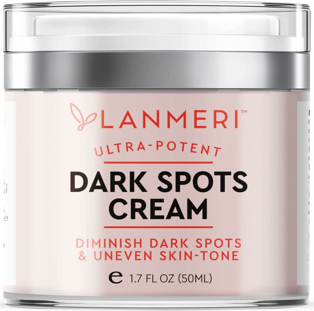 Lanmeri Dark Spot Remover for Face and Body, Dark Spot Corrector Fade Cream, Age Spot, Brown Spot, Sun Spot Freckle Remover for Face, Hands and Other Body Areas, for Both Women and Men, for All Skin Types