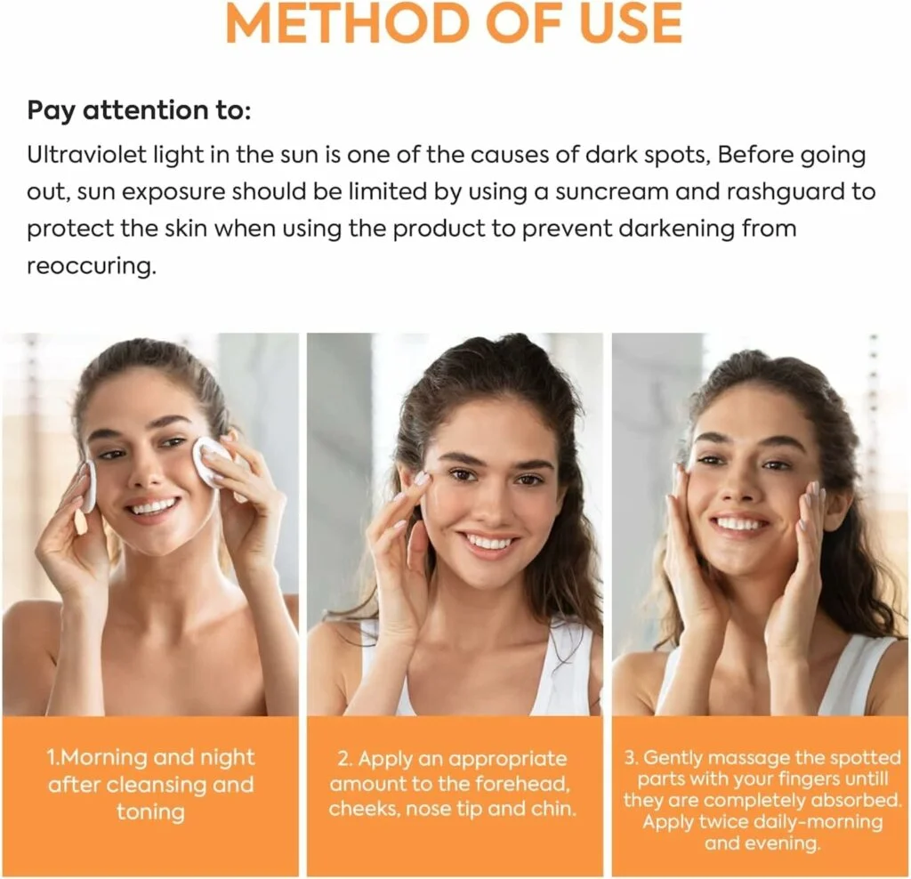 MESANDY Dark Spot Corrector, Dark Spot Remover For Face and Body Serum Formulated with Advanced Ingredient 4-Butylresorcinol, Kojic Acid, Lactic Acid, Salicylic Acid and Licorice Root Extract | Improves Hyperpigmentation, Facial Freckles, Melasma, Brown Spots and Other Stubborn Spots,1.0 Fl.OZ