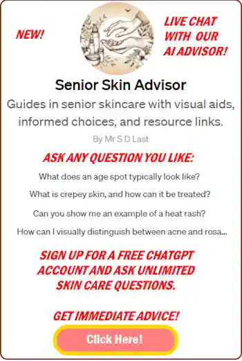 Personal-skincare advice banner.