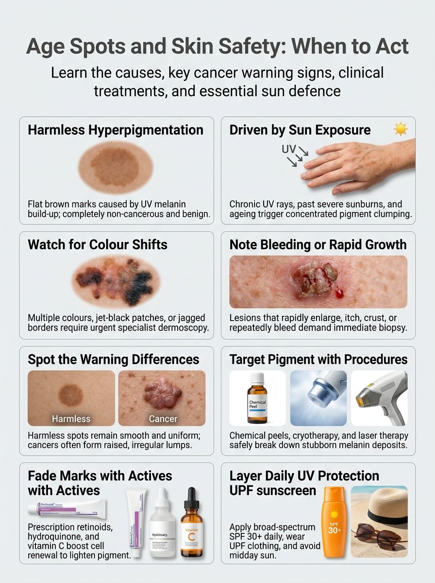 Are Age Spots Dangerous? When You Should See a Dermatologist Are Age Spots Dangerous? When You Should See a Dermatologist