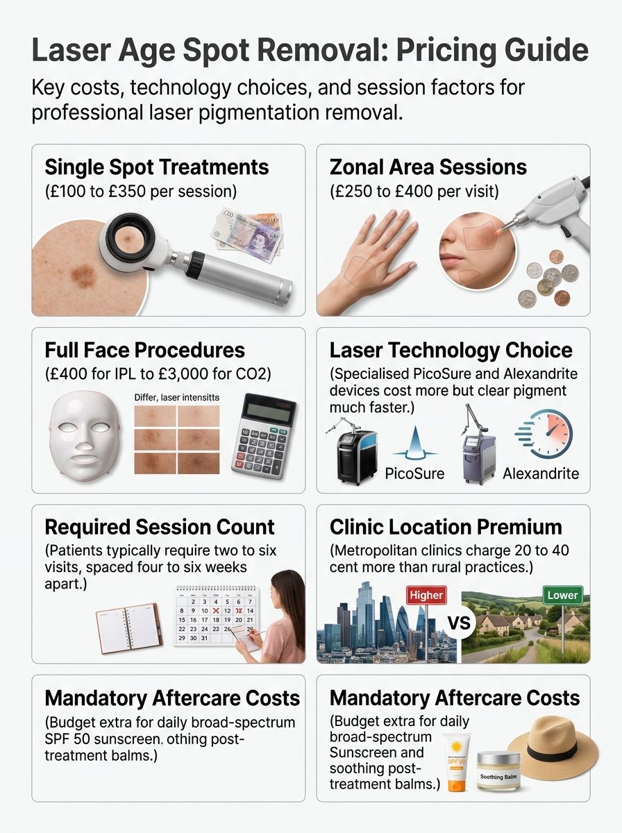Laser Age Spot Removal Pricing: What to Expect Per Session